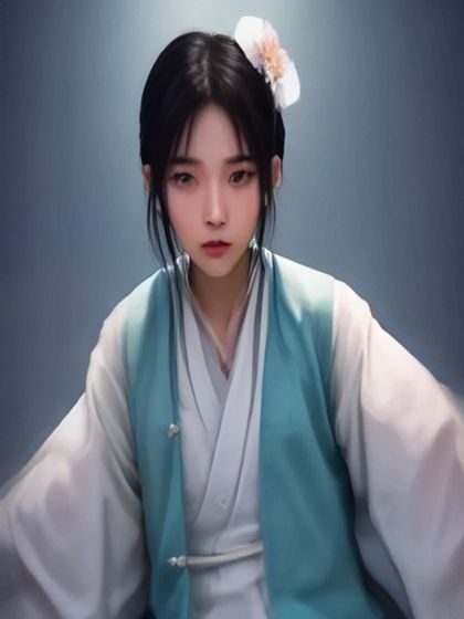 竖屏手机壁纸尺寸的美妞图片写真，人物站在浅色背景前，构图偏简洁